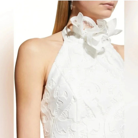 Milly Bridget Guipure Lace Dress Size 6 White Ecru NWT New - Picture 3 of 14